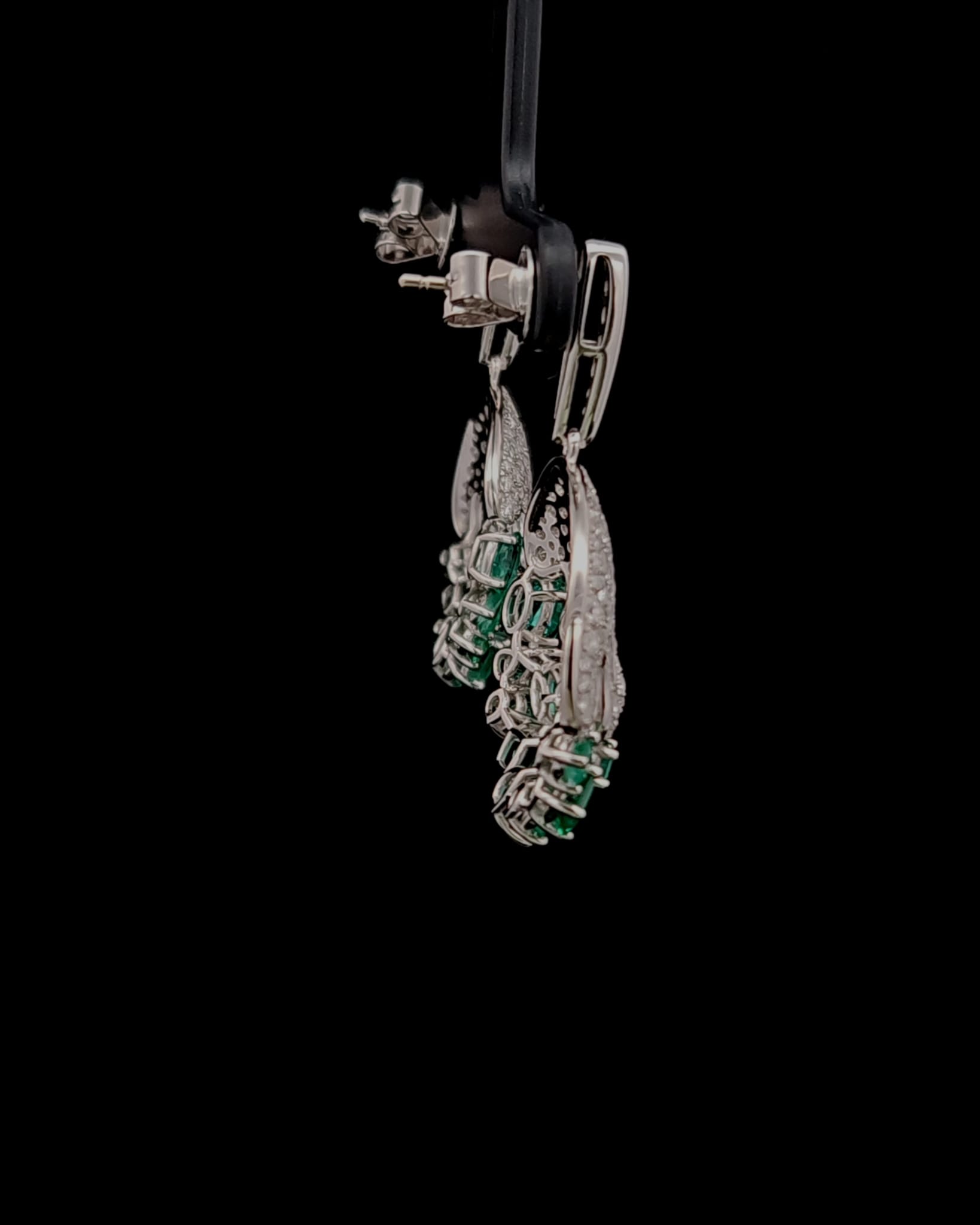 Emerald & Diamond Earrings featuring Earrings - Earrings by Joe Jewels
