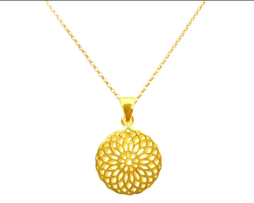 18 K Gold Pendant featuring Pendant - Pendant by Joe Jewels